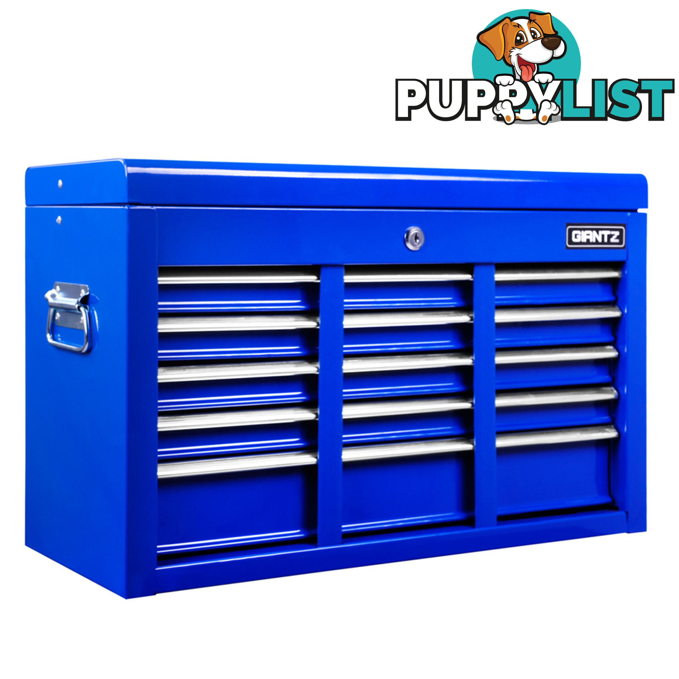 9 Drawers Tool Box Chest Blue