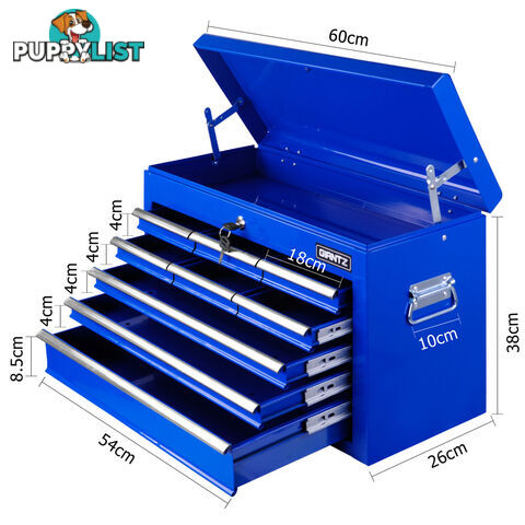 9 Drawers Tool Box Chest Blue