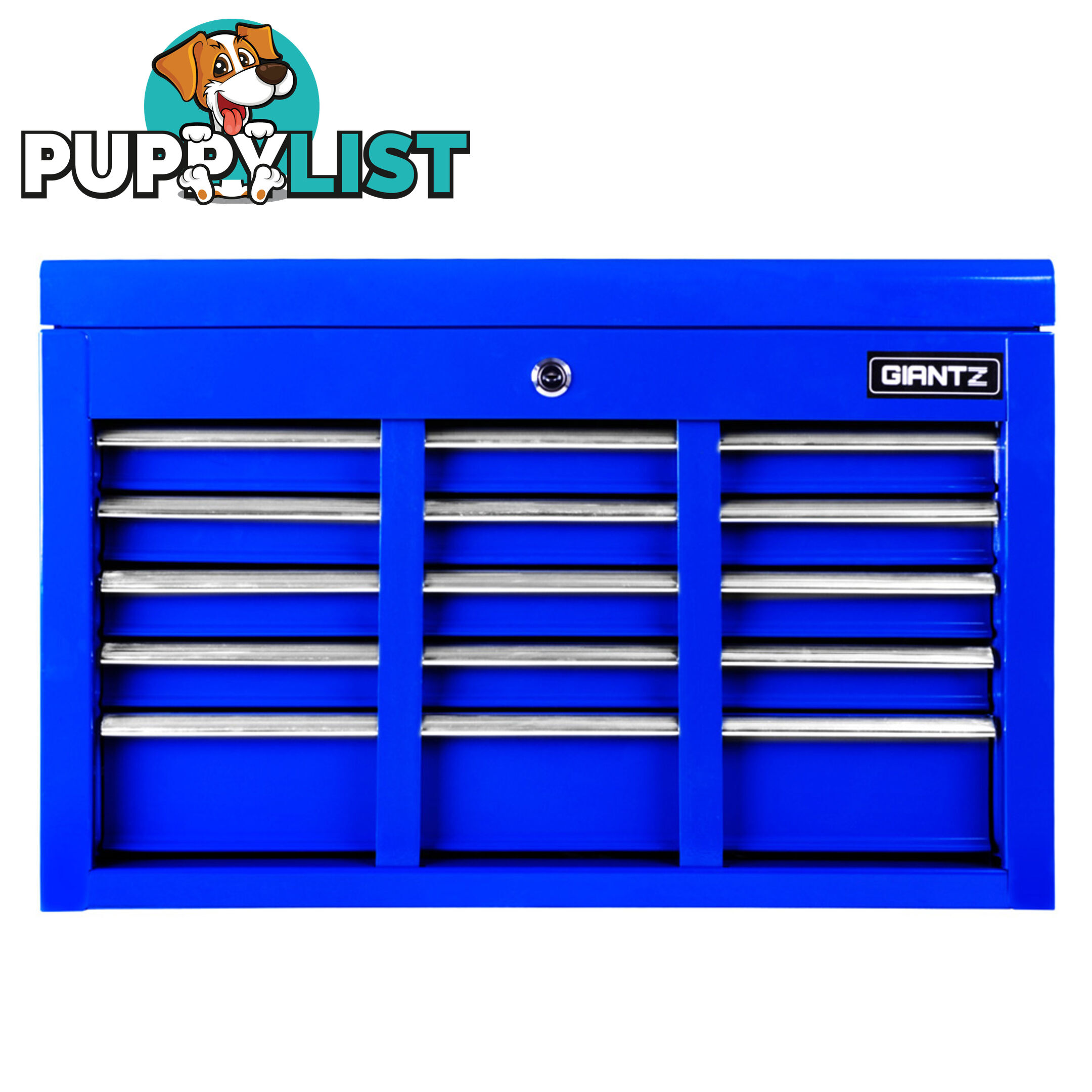 9 Drawers Tool Box Chest Blue