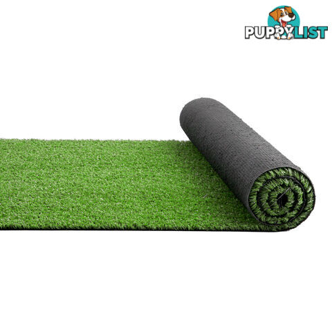 Artificial Grass 20 SQM Polyethylene Lawn Flooring 15mm Olive