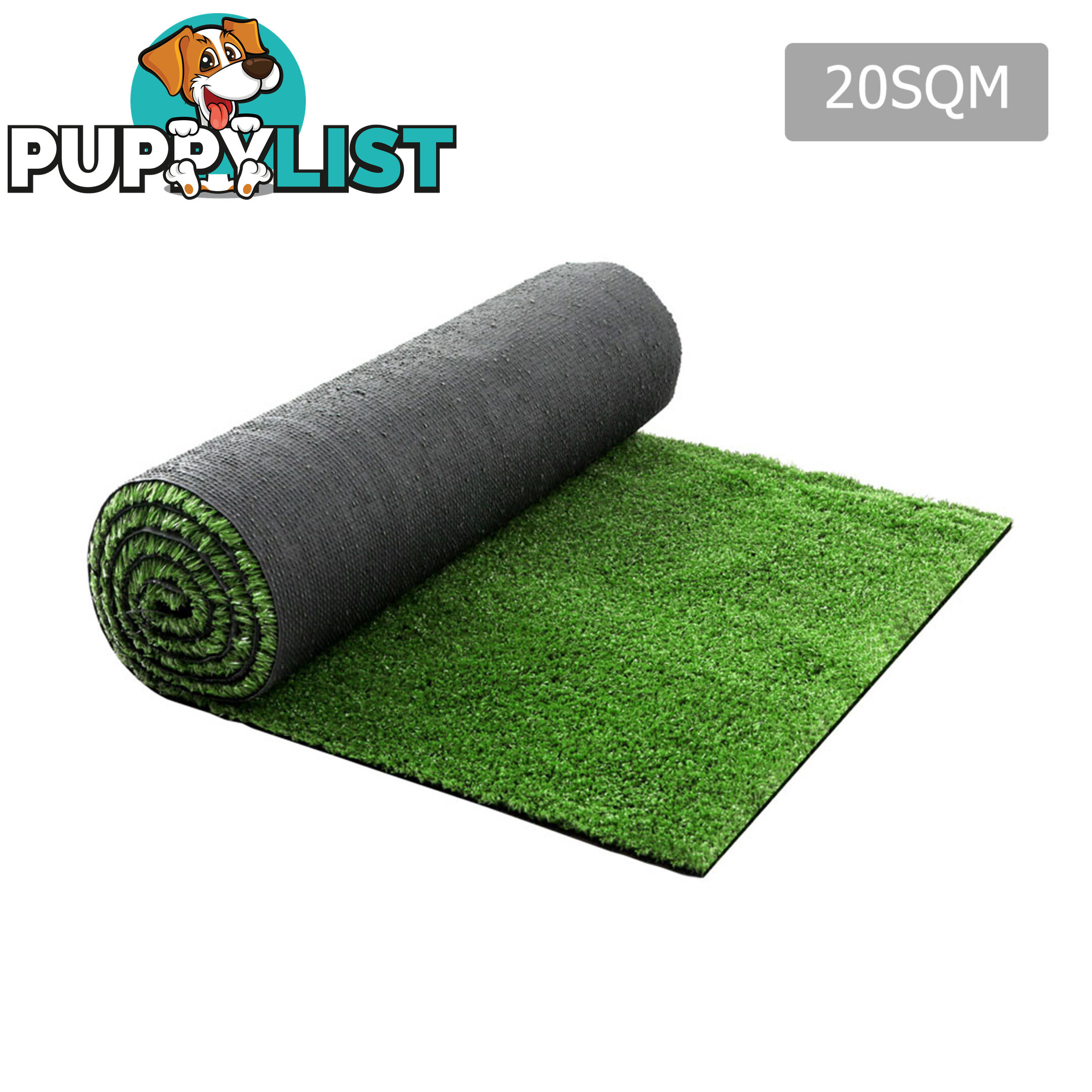 Artificial Grass 20 SQM Polyethylene Lawn Flooring 15mm Olive