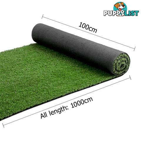 Artificial Grass 20 SQM Polyethylene Lawn Flooring 15mm Olive