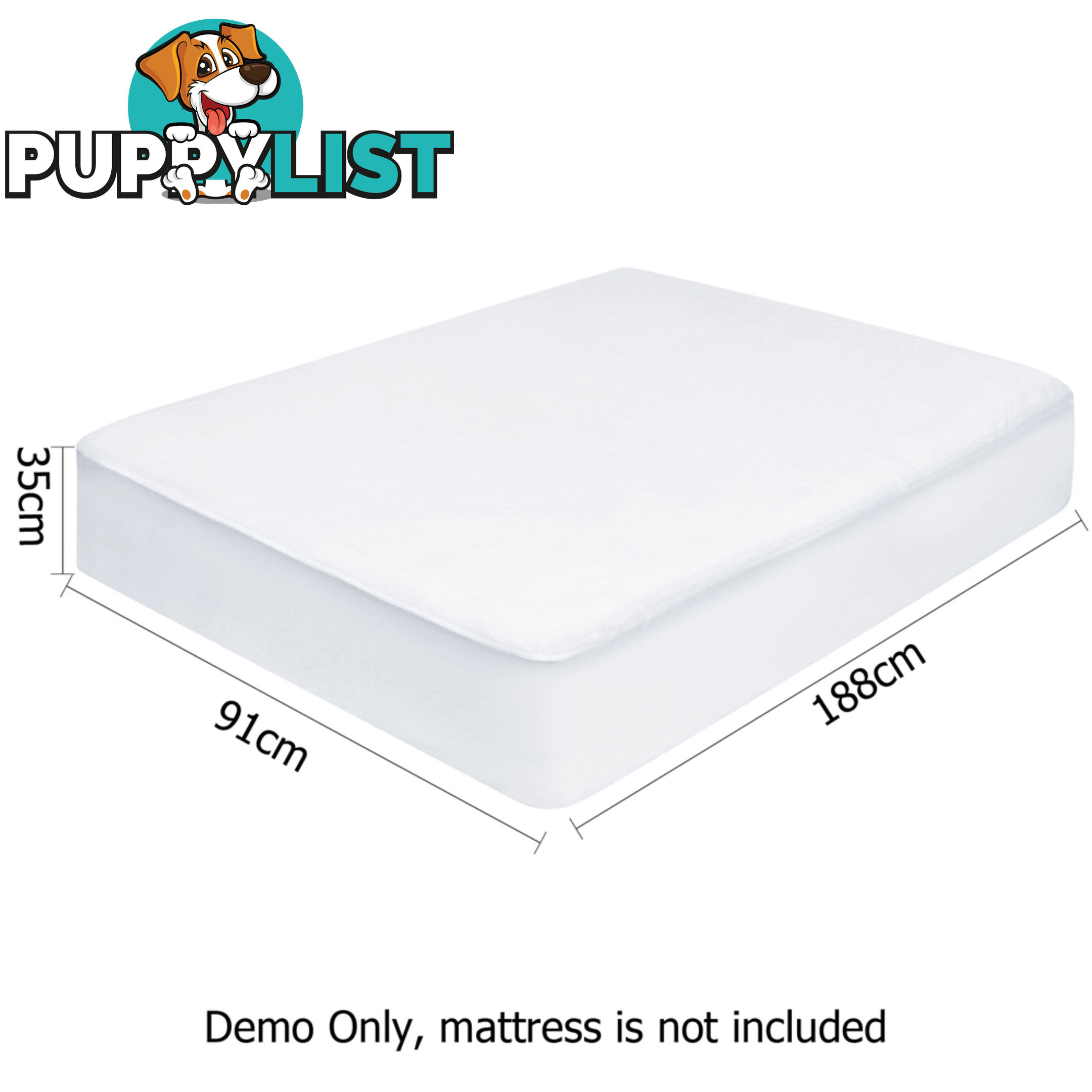 Waterproof Non-Woven Mattress Protector - Single