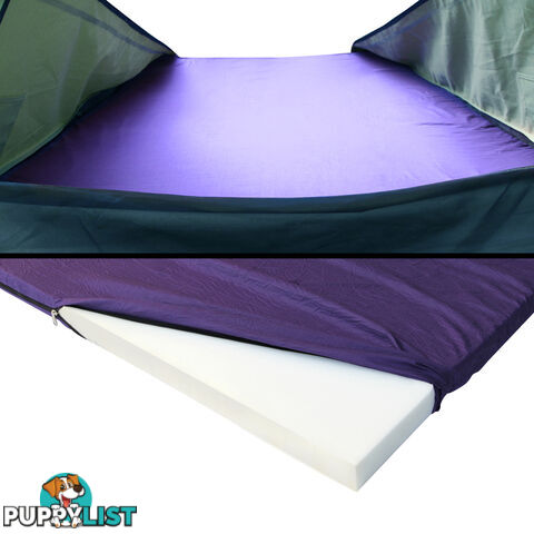 King Single Camping Canvas Swag Tent Celadon w/ Air Pillow