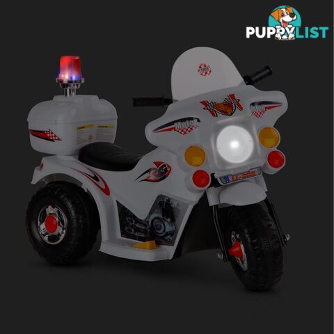 Kids Ride on Motorbike White