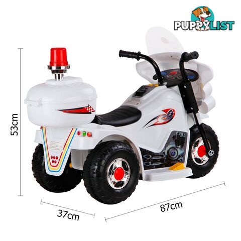 Kids Ride on Motorbike White