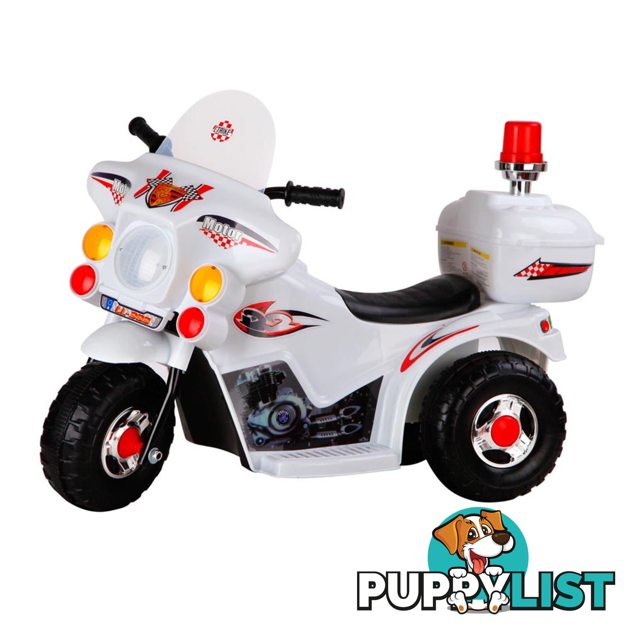 Kids Ride on Motorbike White