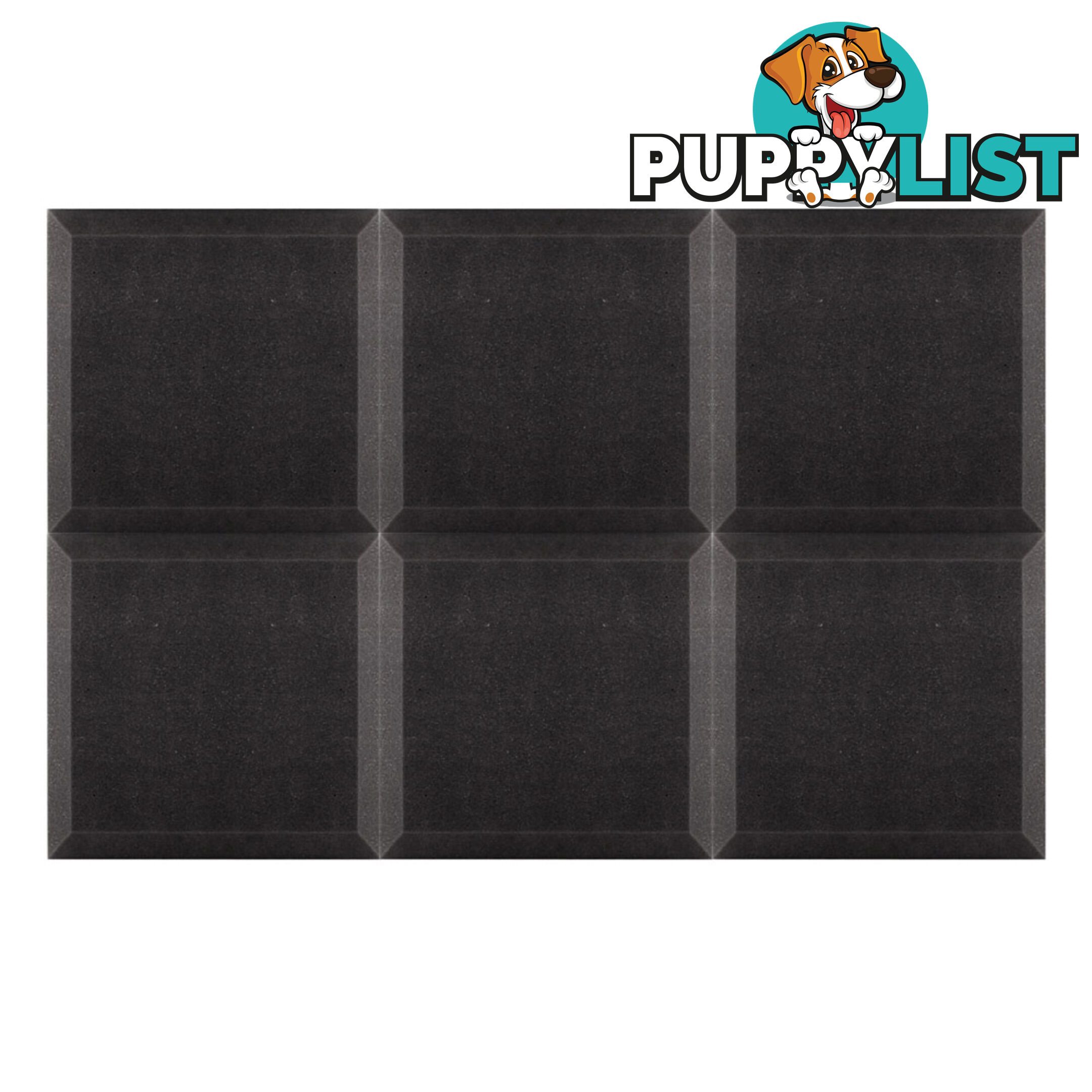 Set of 20 Studio Ceiling Acoustic Foam Charcoal