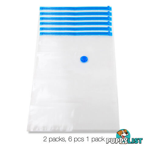 Set of 12 Vacuum Storage Bags 70 x 100cm