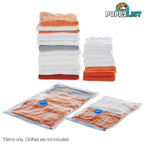 Set of 12 Vacuum Storage Bags 70 x 100cm