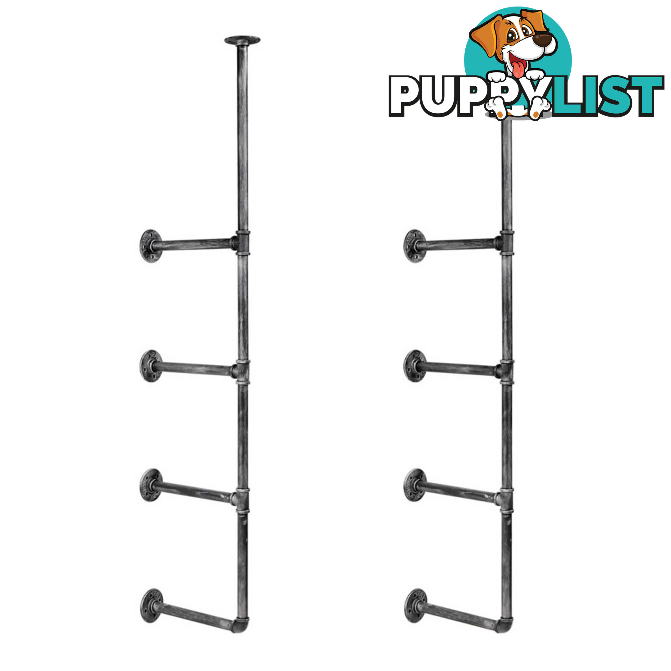 Wall Mount Pipe Bracket Shelf _ 141 CM