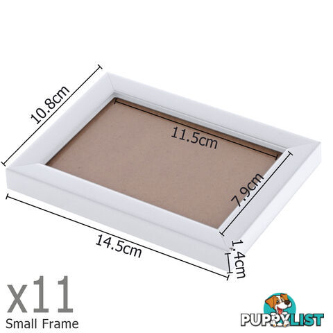 23 pcs Photo Frames Set Wall White