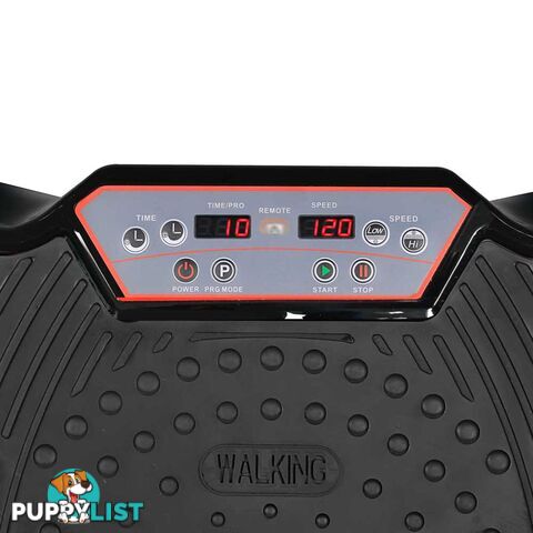 1000W Vibrating Plate with Roller Wheels - Black