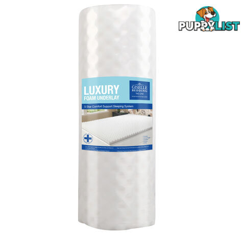 Deluxe Egg Crate Mattress Topper 5 cm Underlay Protector King