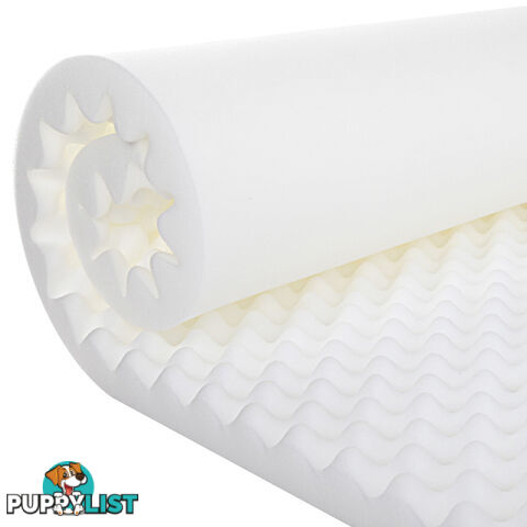 Deluxe Egg Crate Mattress Topper 5 cm Underlay Protector King