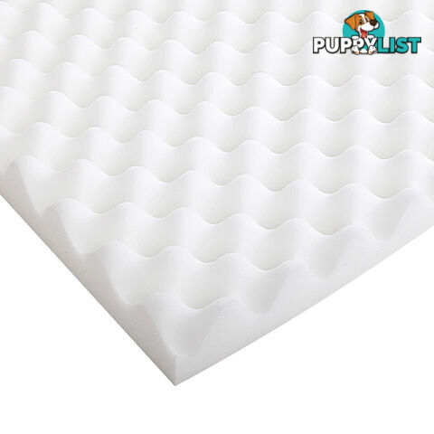 Deluxe Egg Crate Mattress Topper 5 cm Underlay Protector King