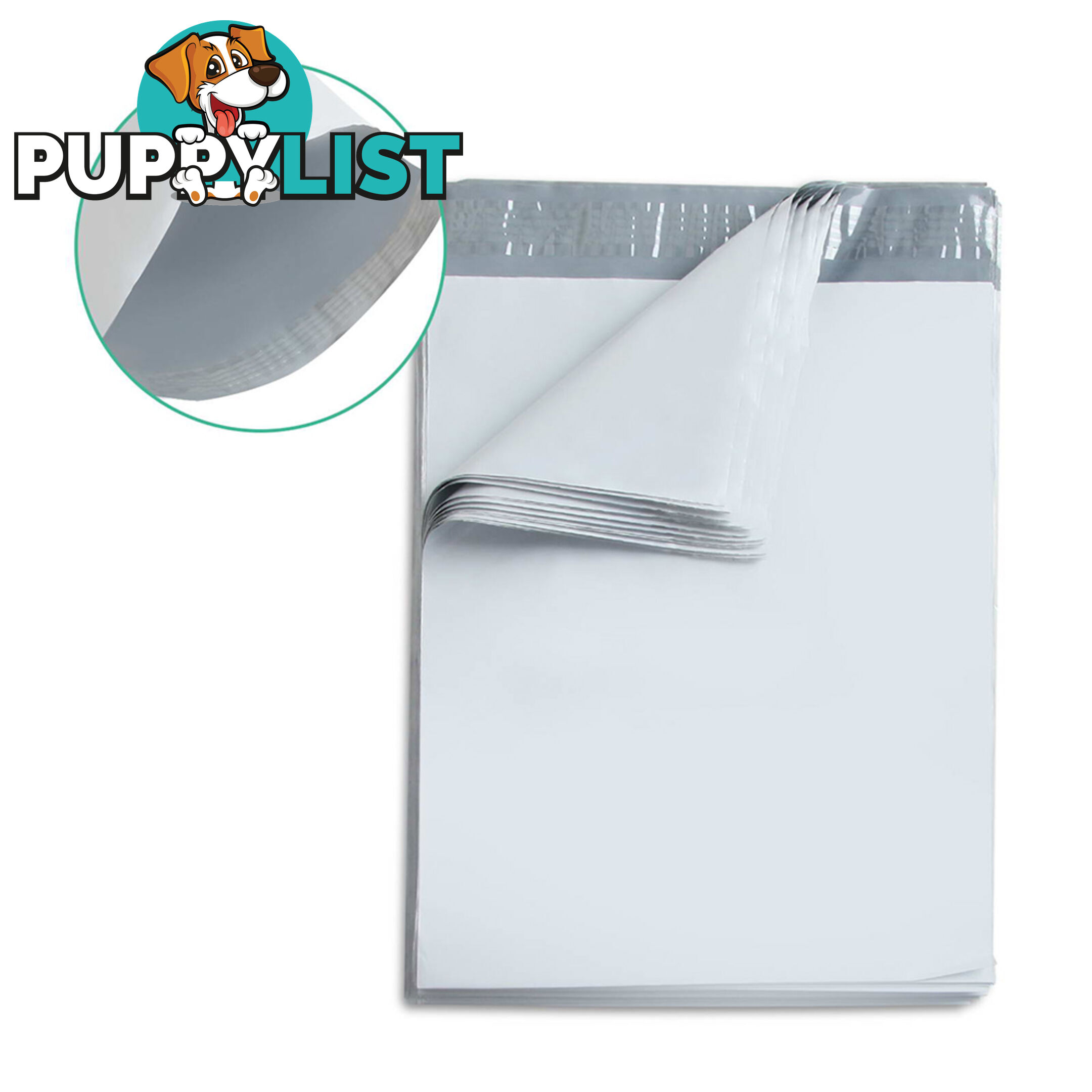 Set of 200 Poly Mailer Bags - 350 x 480mm