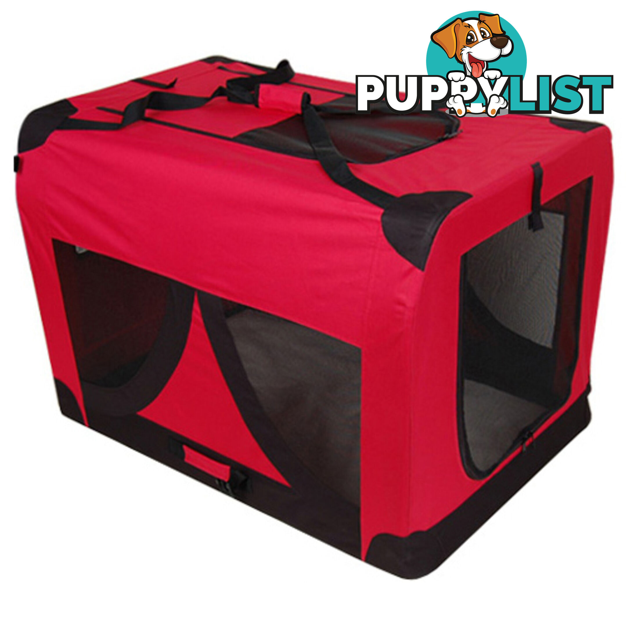 Extra Large Portable Soft Pet Dog Crate Cage Kennel Red