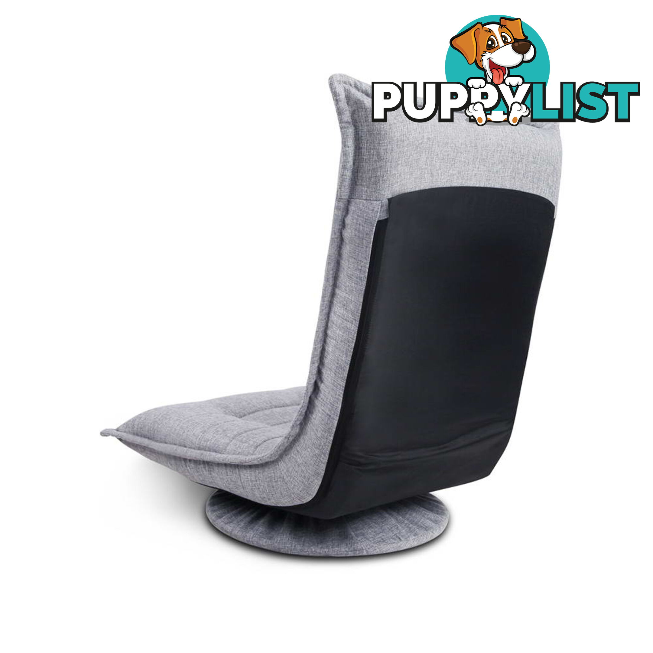 Swivel Foldable Floor Chair - Grey