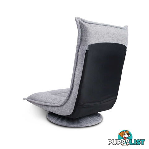 Swivel Foldable Floor Chair - Grey