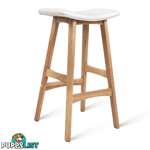 Set of 2 High Seat Barstools White