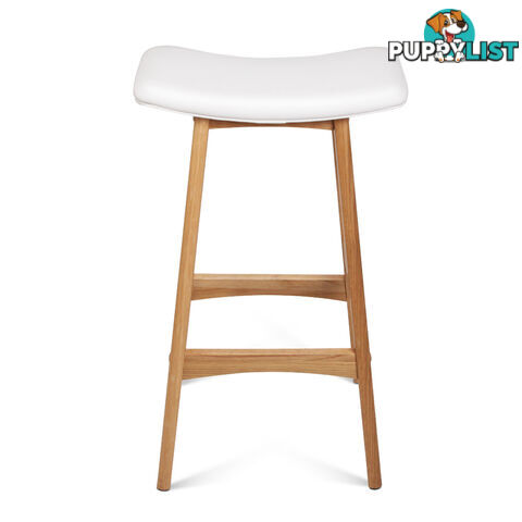 Set of 2 High Seat Barstools White