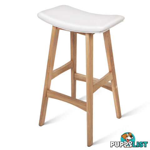 Set of 2 High Seat Barstools White