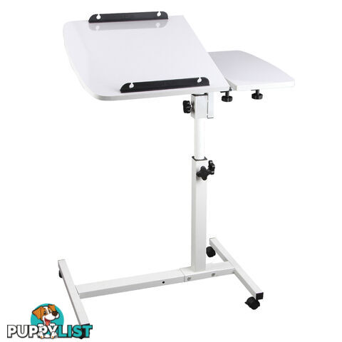 Rotating Mobile Laptop Adjustable Desk White