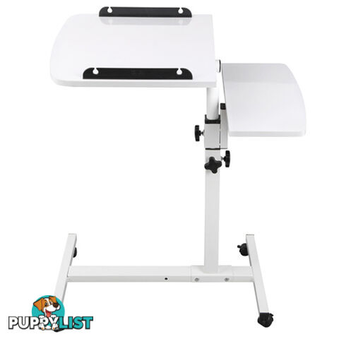 Rotating Mobile Laptop Adjustable Desk White