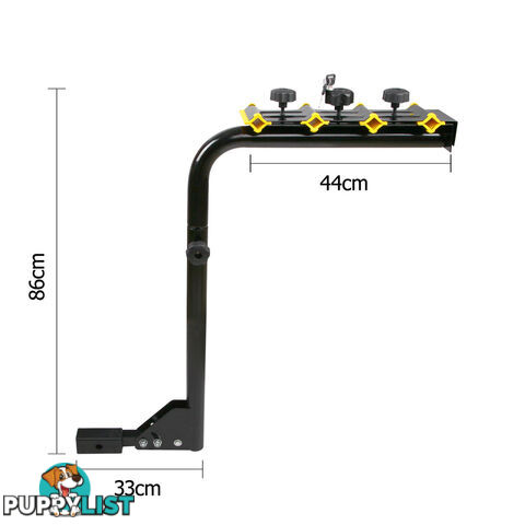 Bicycle Bike Carrier Rack w/ Lock Black