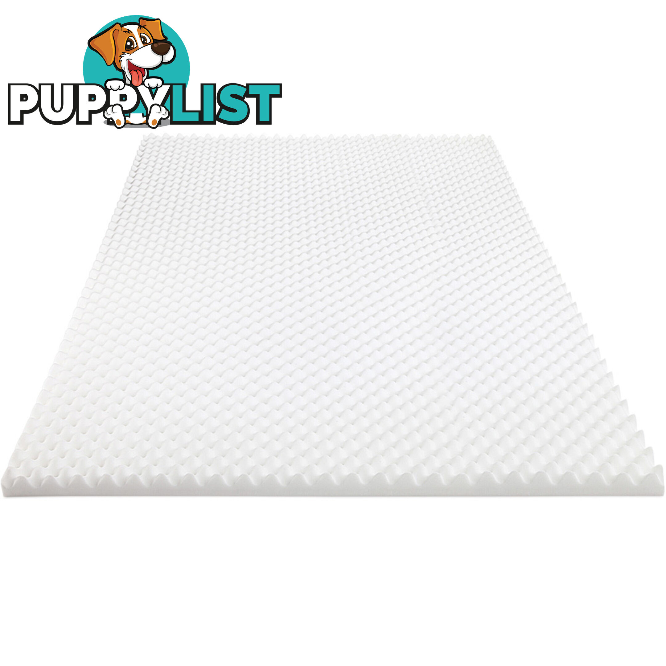 Deluxe Egg Crate Mattress Topper 5 cm Underlay Protector Double