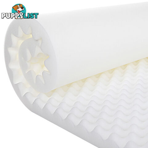 Deluxe Egg Crate Mattress Topper 5 cm Underlay Protector Double