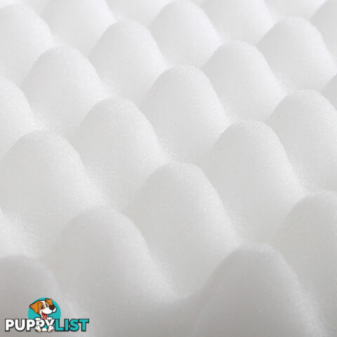 Deluxe Egg Crate Mattress Topper 5 cm Underlay Protector Double