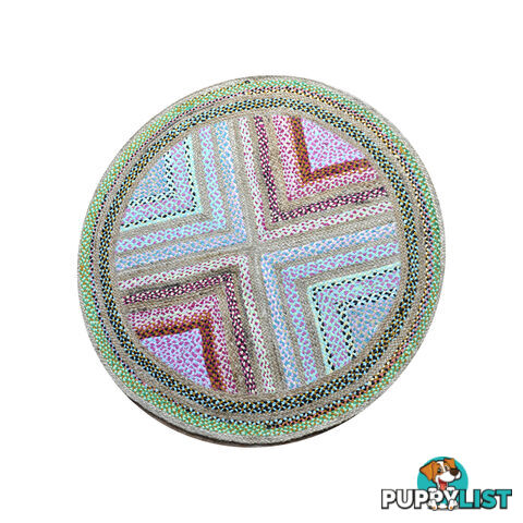 The X Round Rug Multi Colour 120x120cm