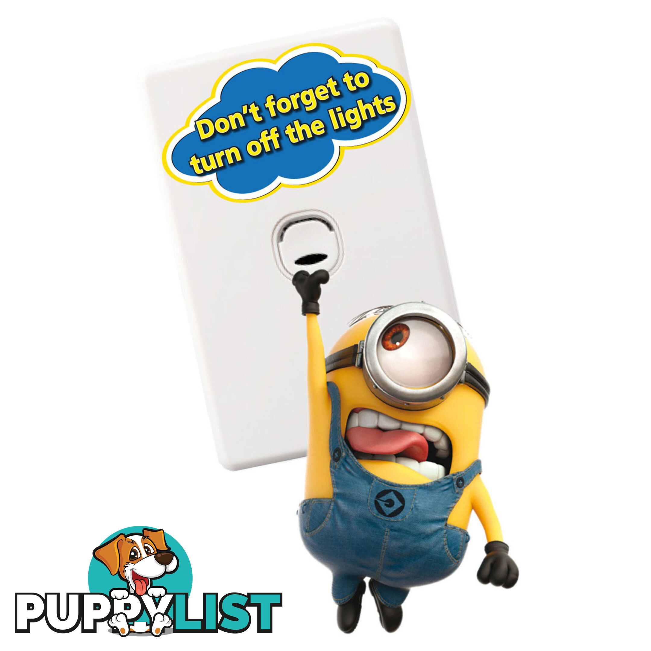 Minions Light Switch Wall Stickers - Totally Movable