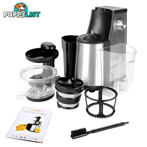 5 Star Chef Cold Press Slow Juicer Fruit Vegetable Processor