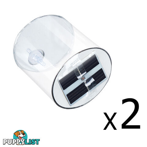 Set of 2 LED Solar Powered Camping Light