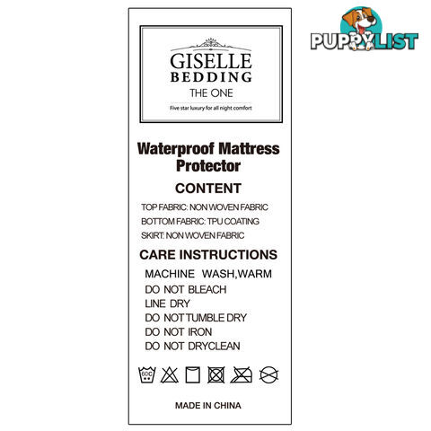 Waterproof Non-Woven Mattress Protector - King