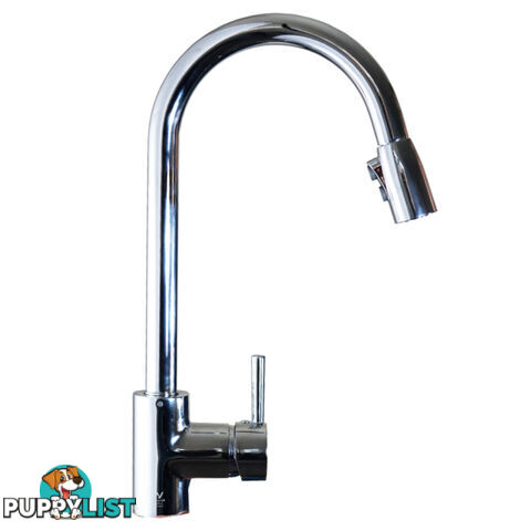 Kitchen Sink Basin Mixer Faucet 360 Swivel Pull Out Spout Hose Tap