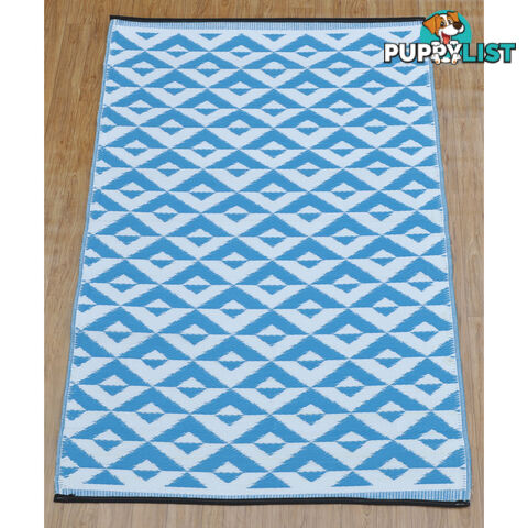 BARFI Rug Torquise & White 150x210cm