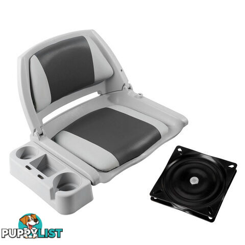 Swivel Folding Marine Boat Seats Grey Charcoal