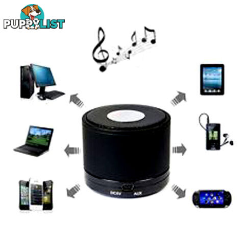 Mini Bluetooth Speaker Wireless Portable Stereo for iPhone Mobile MP3 Black