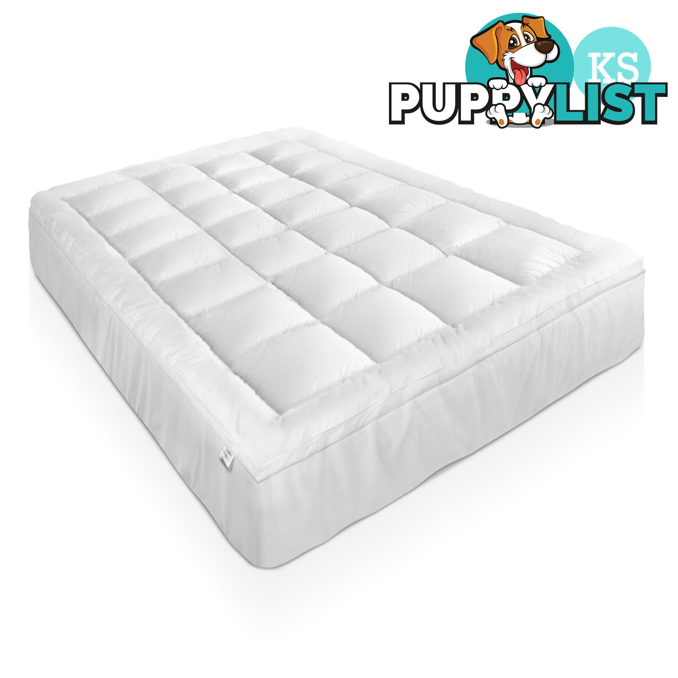 Duck Feather & Down Pillowtop Matress Topper - King Single