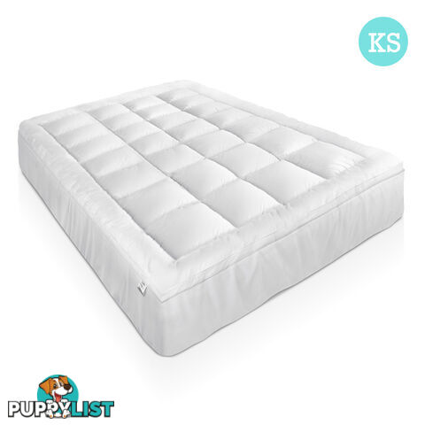 Duck Feather & Down Pillowtop Matress Topper - King Single