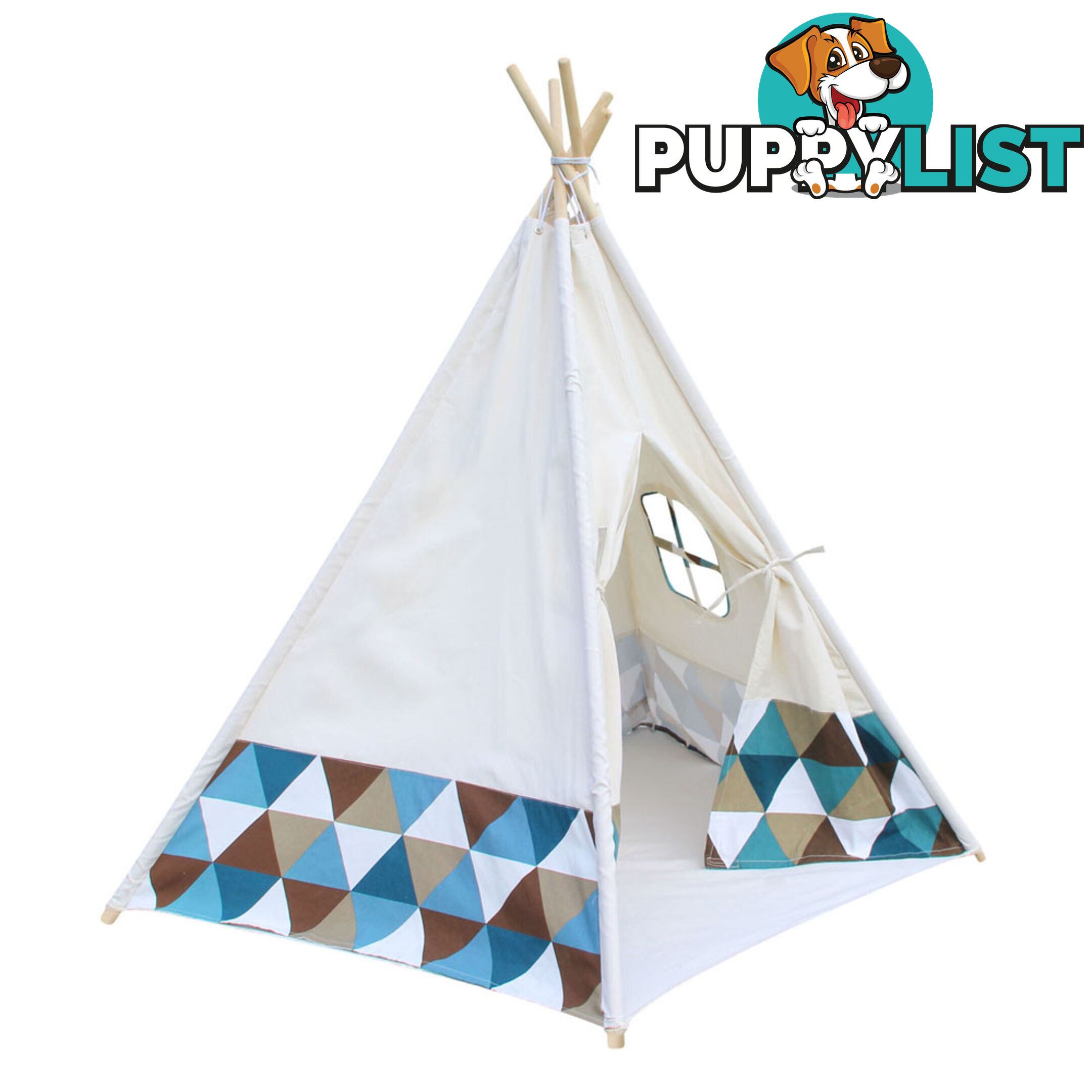 5 Poles Teepee Tent w/ Storage Bag