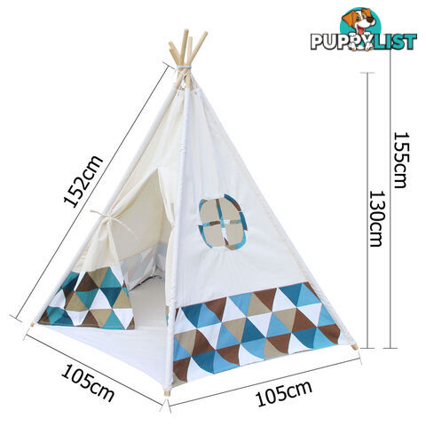 5 Poles Teepee Tent w/ Storage Bag