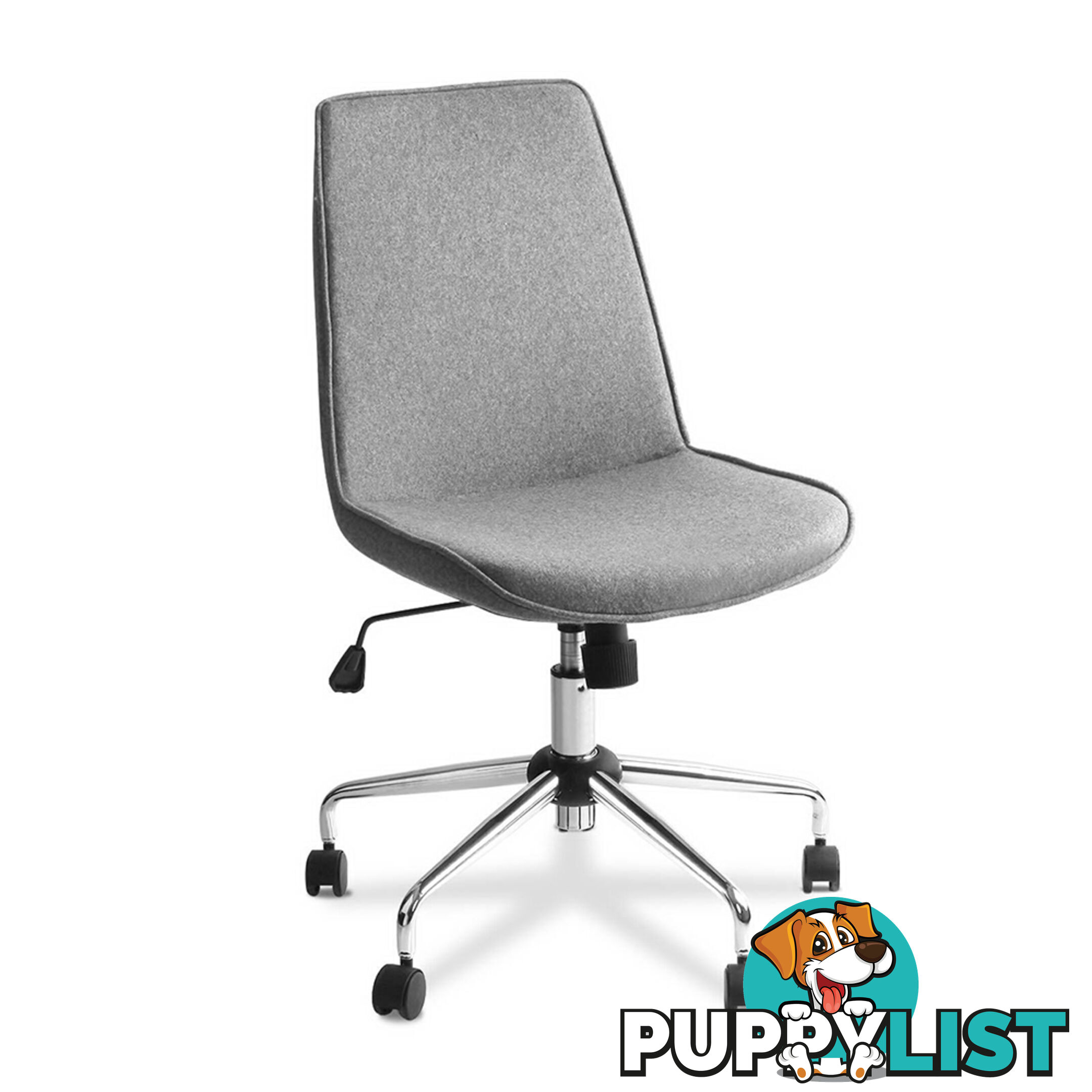 Modern Office Desk Fabric Chair _ Grey