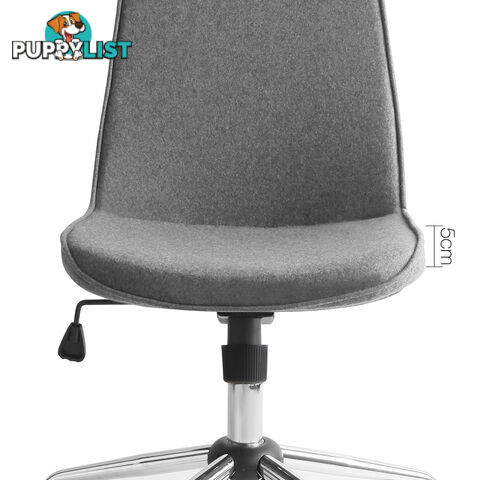 Modern Office Desk Fabric Chair _ Grey