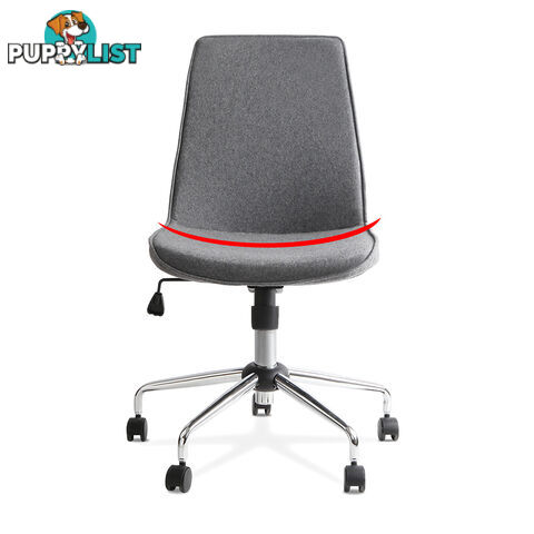 Modern Office Desk Fabric Chair _ Grey