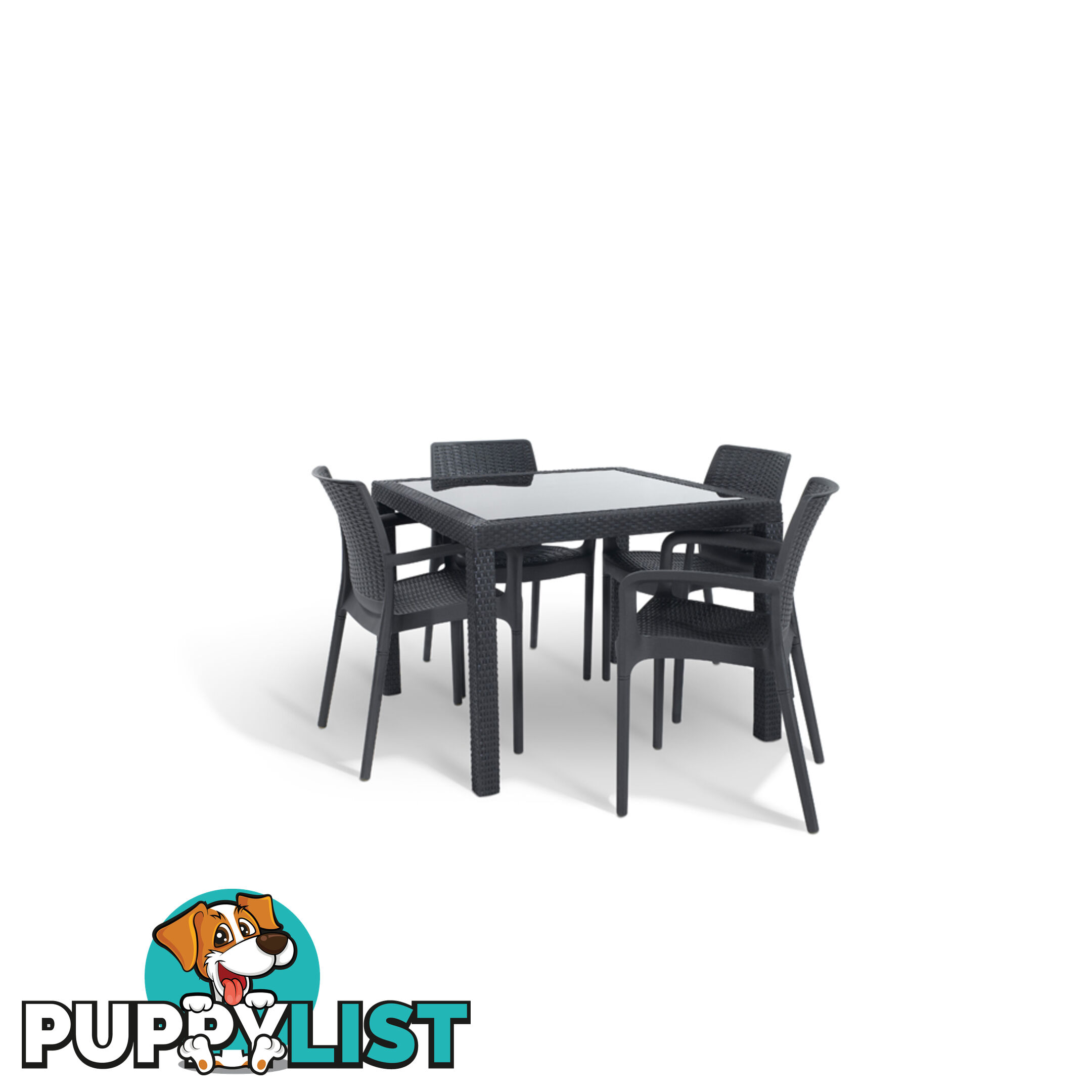 Keter Sumatra Table  w/ 4 Bali Chairs